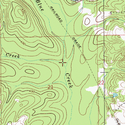 Topographic Map of Jordan Creek, AL