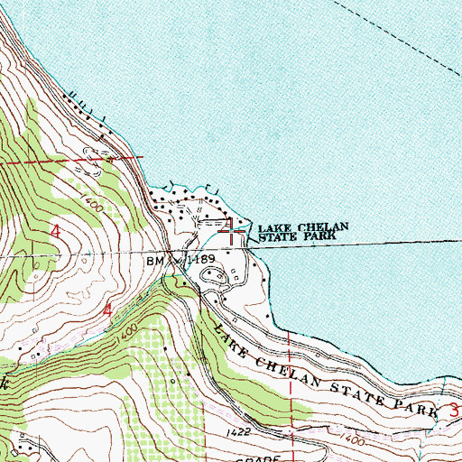 Topographic Map of First Creek, WA