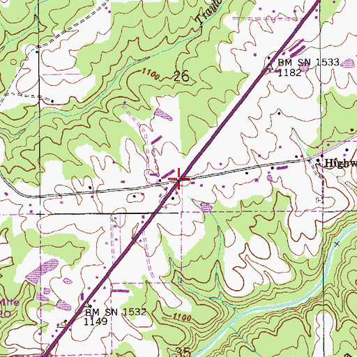 Topographic Map of Lakeview, AL