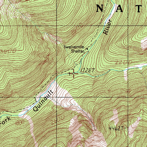 Topographic Map of Geoduck Creek, WA