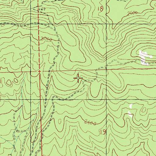 Topographic Map of Goodrich Mine, WA