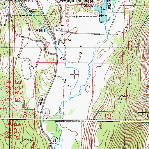 Topographic Map of Granite Creek, WA