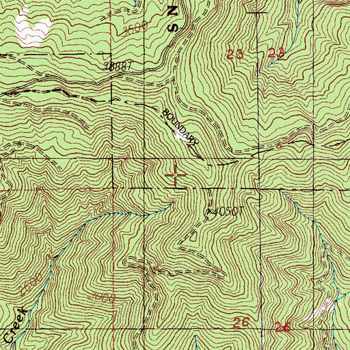 Topographic Map of Grass Mountain, WA