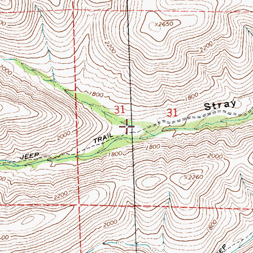 Topographic Map of Horse Canyon, WA