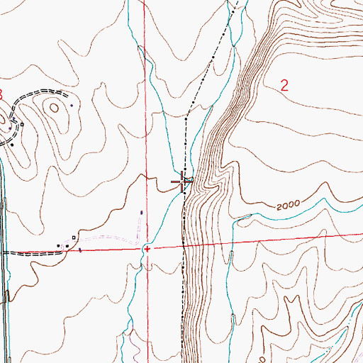 Topographic Map of Jones Creek, WA