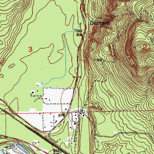 Topographic Map of Kanaskat Junction, WA