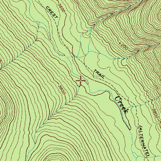 Topographic Map of Kitling Creek, WA
