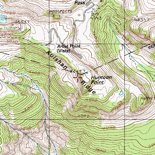 Topographic Map of Kulshan Ridge, WA