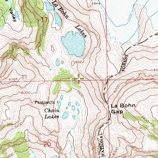 Topographic Map of La Bohn Gap, WA