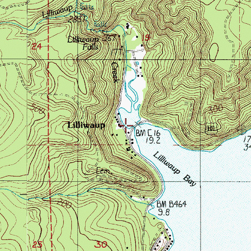 Topographic Map of Lilliwaup, WA