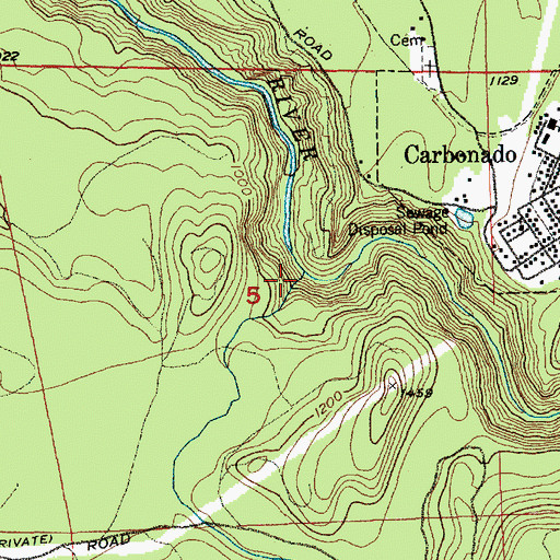 Topographic Map of Lily Creek, WA