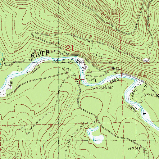 Topographic Map of Mallardy Creek, WA