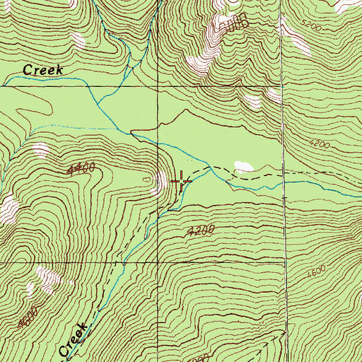 Topographic Map of McNeil Creek, WA