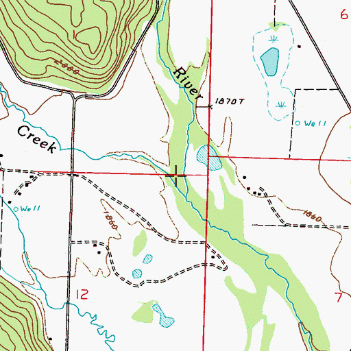 Topographic Map of Mill Creek, WA