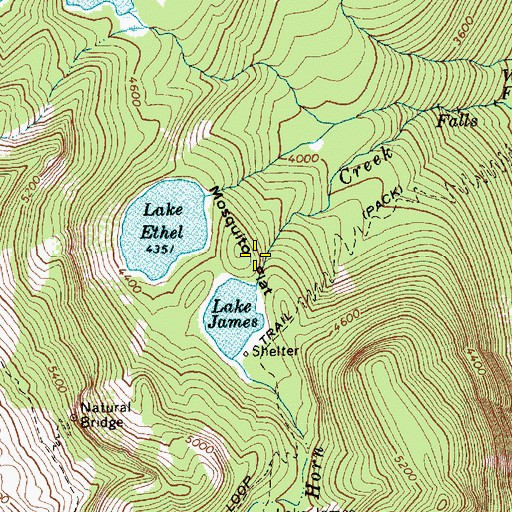 Topographic Map of Mosquito Flat, WA