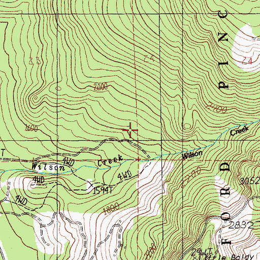 Topographic Map of Nestor Peak Trail, WA