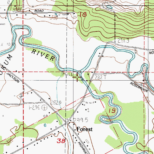 Topographic Map of North Fork Newaukum River, WA