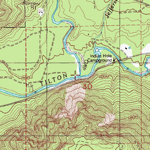 Topographic Map of North Fork Tilton River, WA