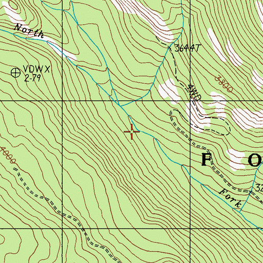 Topographic Map of Onion Creek, WA