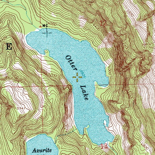 Topographic Map of Otter Lake, WA