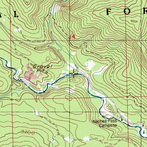 Topographic Map of Pileup Creek, WA