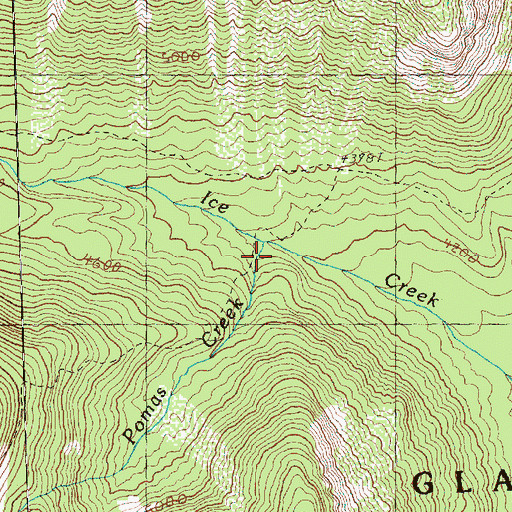Topographic Map of Pomas Creek, WA