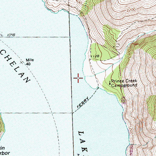 Topographic Map of Prince Creek, WA