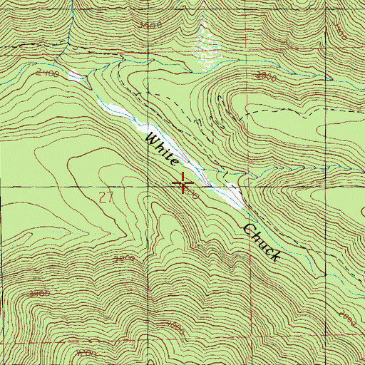 Topographic Map of Pumice Creek, WA