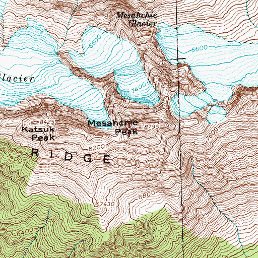 Topographic Map of Ragged Ridge, WA