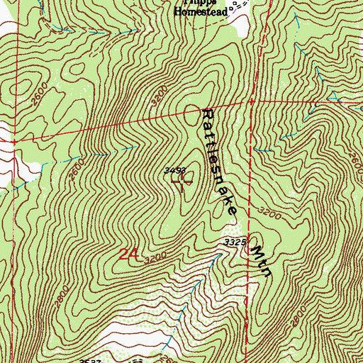 Topographic Map of Rattlesnake Mountain, WA