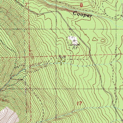 Topographic Map of Red Mountain Trail, WA