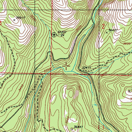 Topographic Map of Refrigerator Canyon, WA