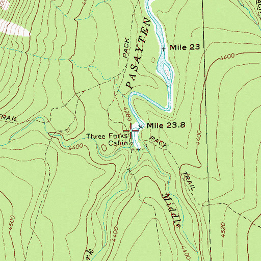 Topographic Map of Rock Creek, WA
