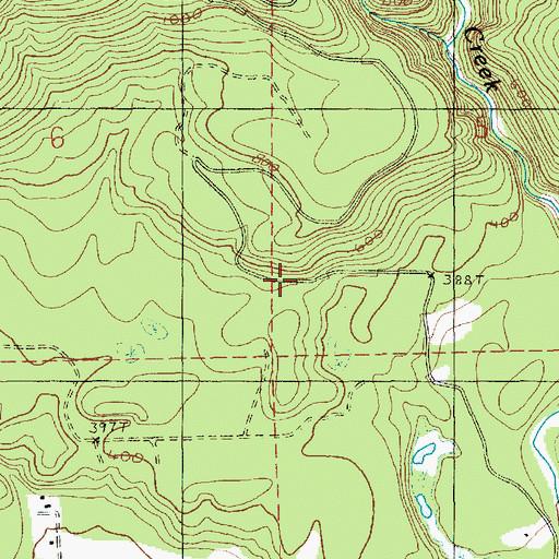 Topographic Map of Russell Spring, WA