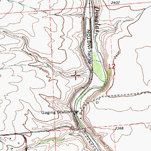 Topographic Map of Ruud Canyon, WA