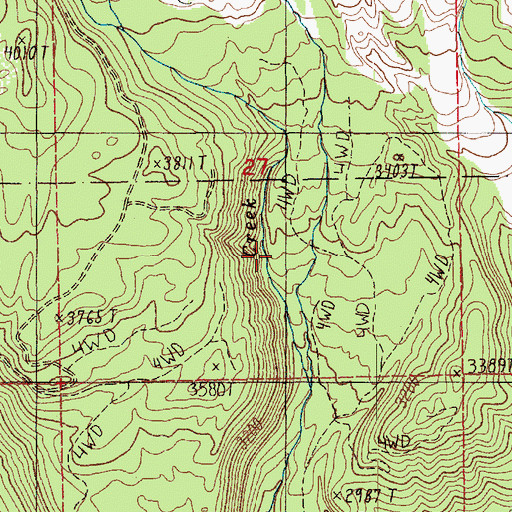 Topographic Map of Saint Helens Way, WA