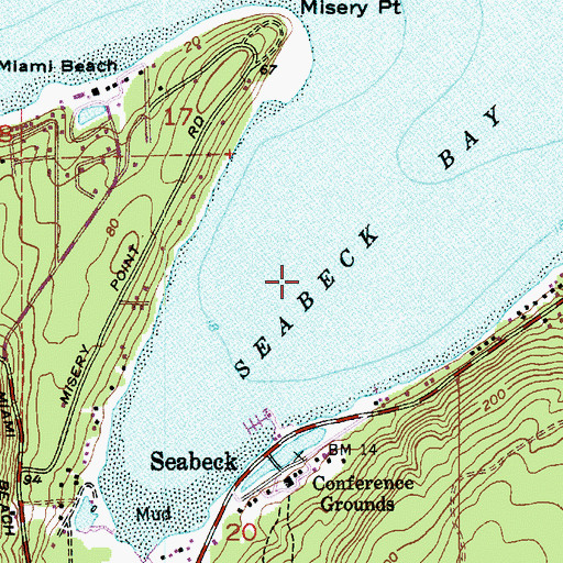Topographic Map of Seabeck Bay, WA