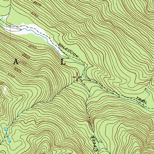 Topographic Map of Seven Lakes Creek, WA