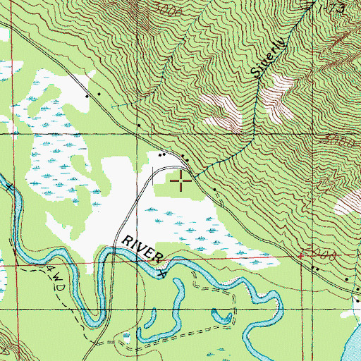 Topographic Map of Silverly Creek, WA