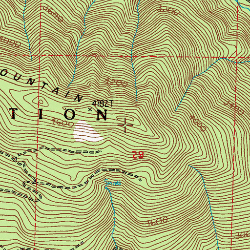 Topographic Map of Sitdown Mountain, WA