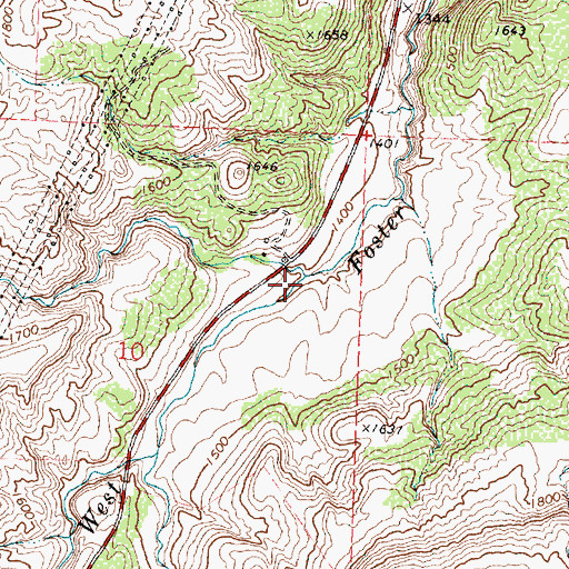 Topographic Map of Smith Draw, WA