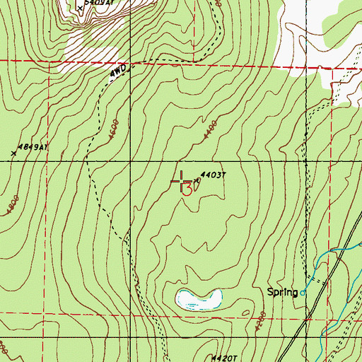 Topographic Map of Snyder Trail, WA