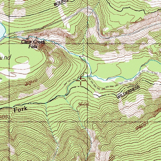 Topographic Map of South Fork Clear Creek, WA