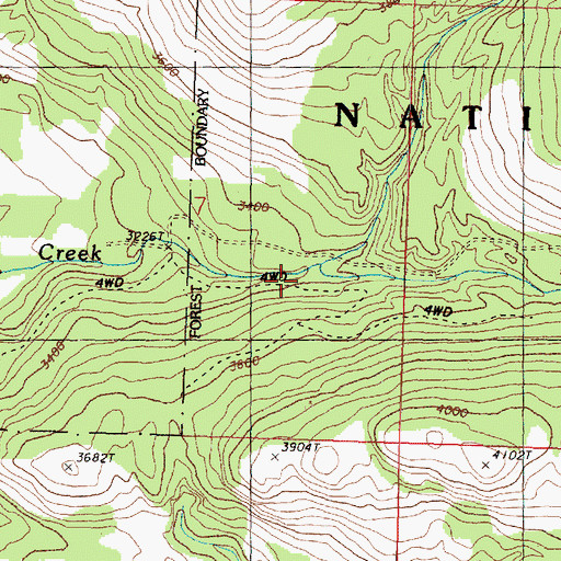 Topographic Map of South Fork Siwash Creek, WA