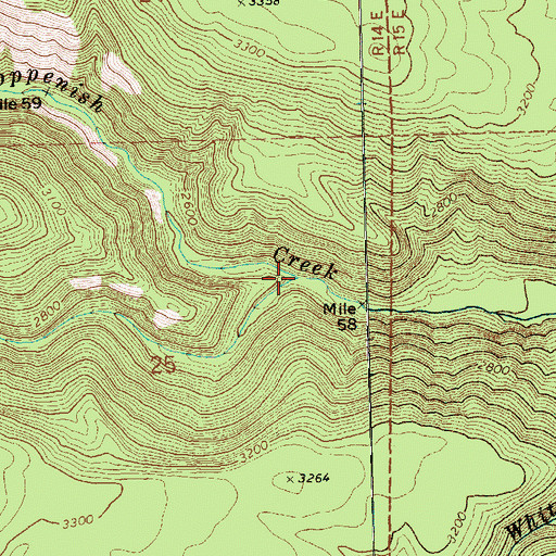 Topographic Map of South Fork Toppenish Creek, WA