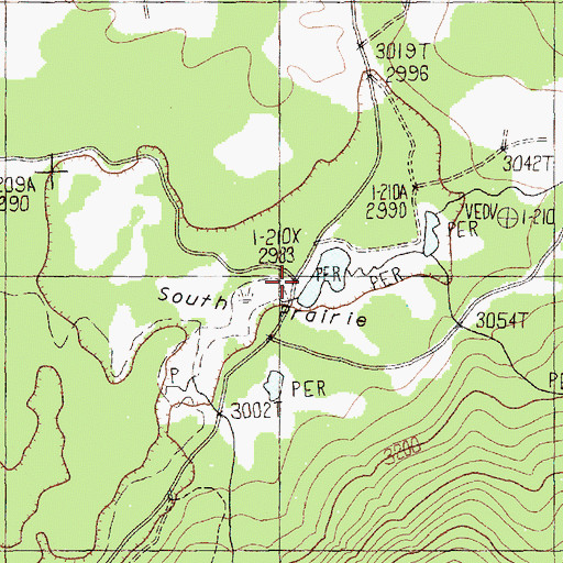 Topographic Map of South Prairie, WA