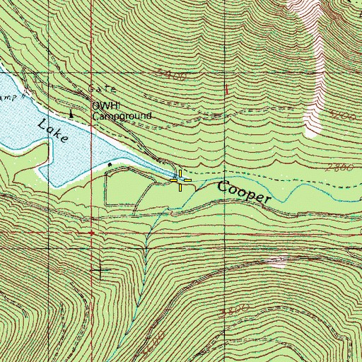Topographic Map of Stave Creek, WA