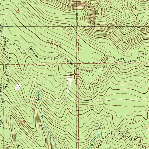 Topographic Map of Stevenson Ridge Trail, WA