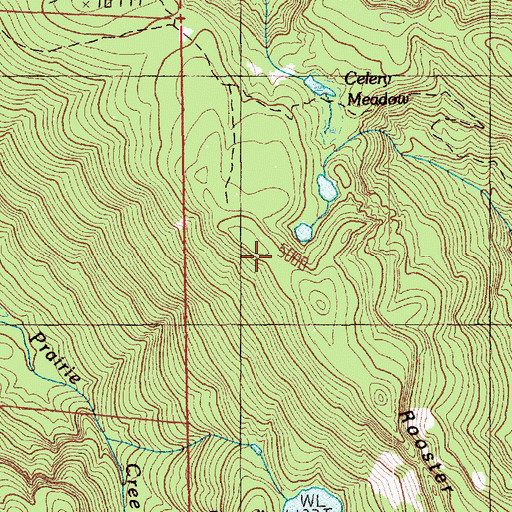 Topographic Map of Summit Lake Trail, WA