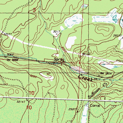 Topographic Map of Sweat Creek, WA